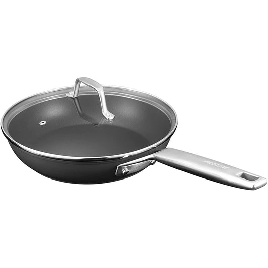 24 frying pan with lid hard ash/24